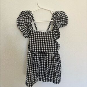 Black and White Gingham top